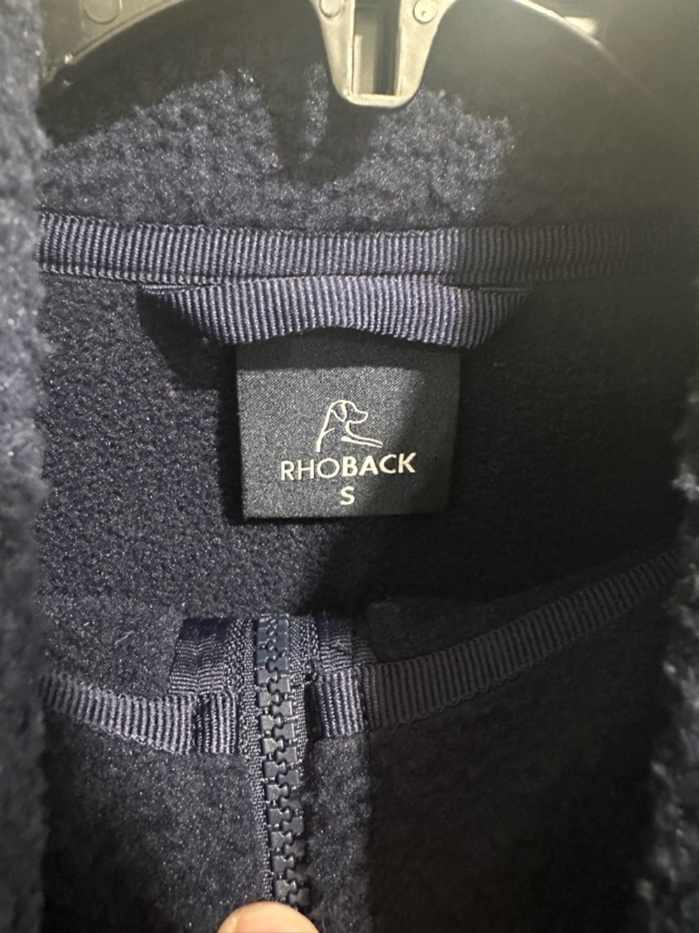 Rhoback Navy Sherpa Half-Zip Pullover - Picture 3 of 3